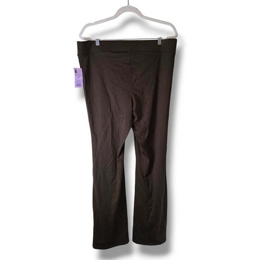 Wild Fable Women Dark Brown Fold-Over Waistband Flare Yoga‎ Pants XXL